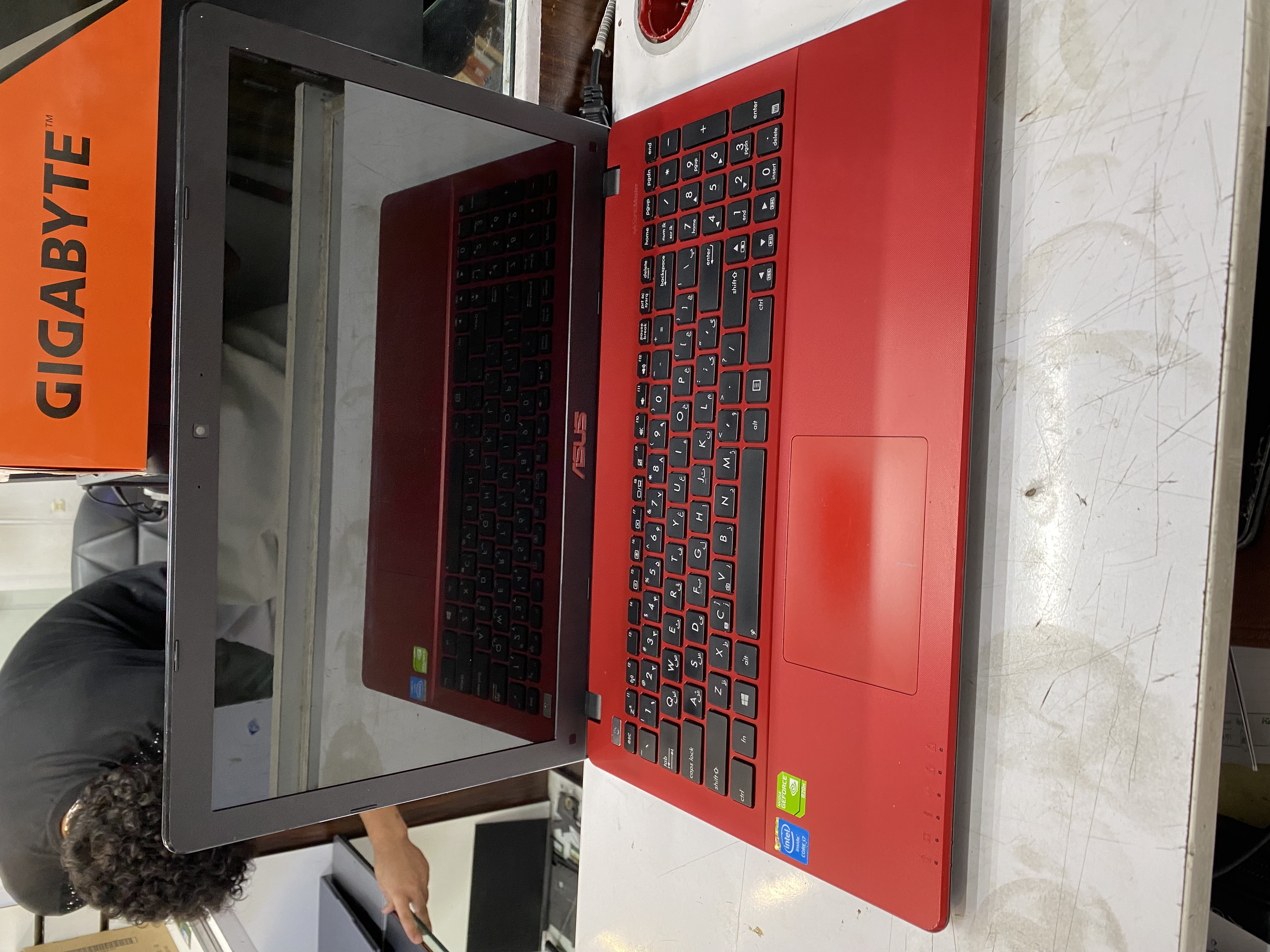 لپتاپ ایسوس مدل و مشخصات Laptop ASUS X550L cpu i7 4500U ram 8GB ssd 256 vga 2GB NVDIA 740 m