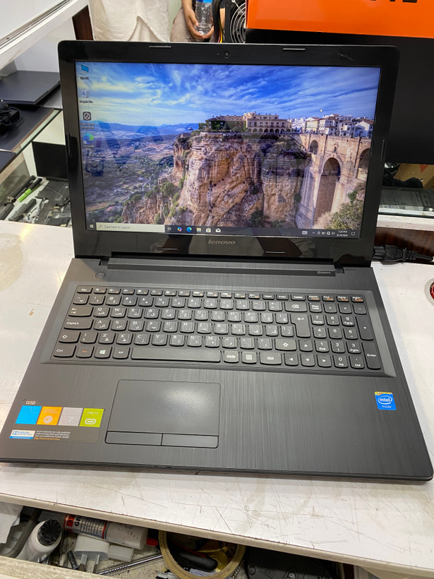 لپتاپ لنوو مدل g50 clron n2830 ram 4GB Hdd 500gb