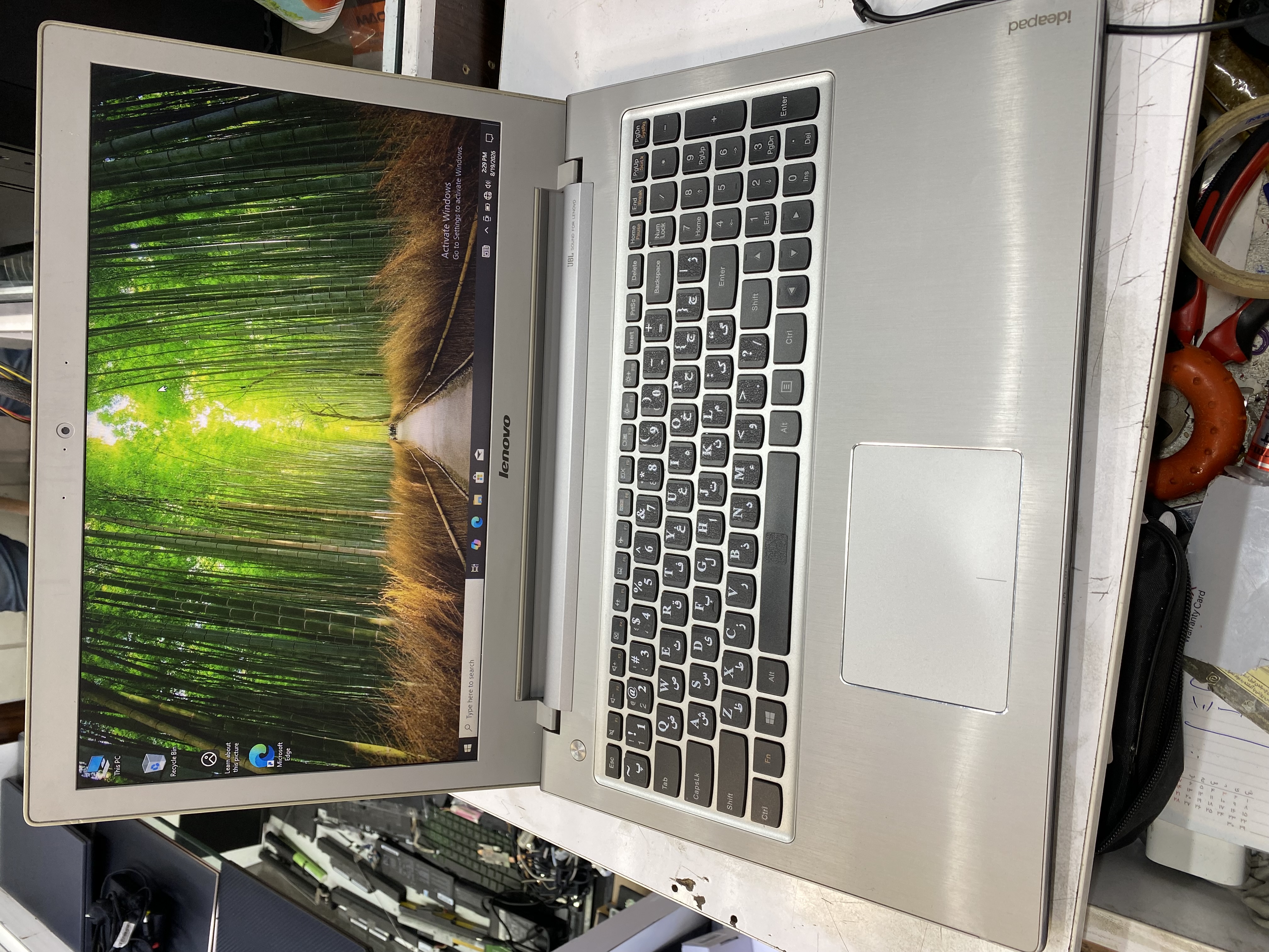 لپتاپ لنوو مدل z510 cpu  i5 4300u ram 8GB . Hdd 750 wd vga nvidia 2GB Gt740